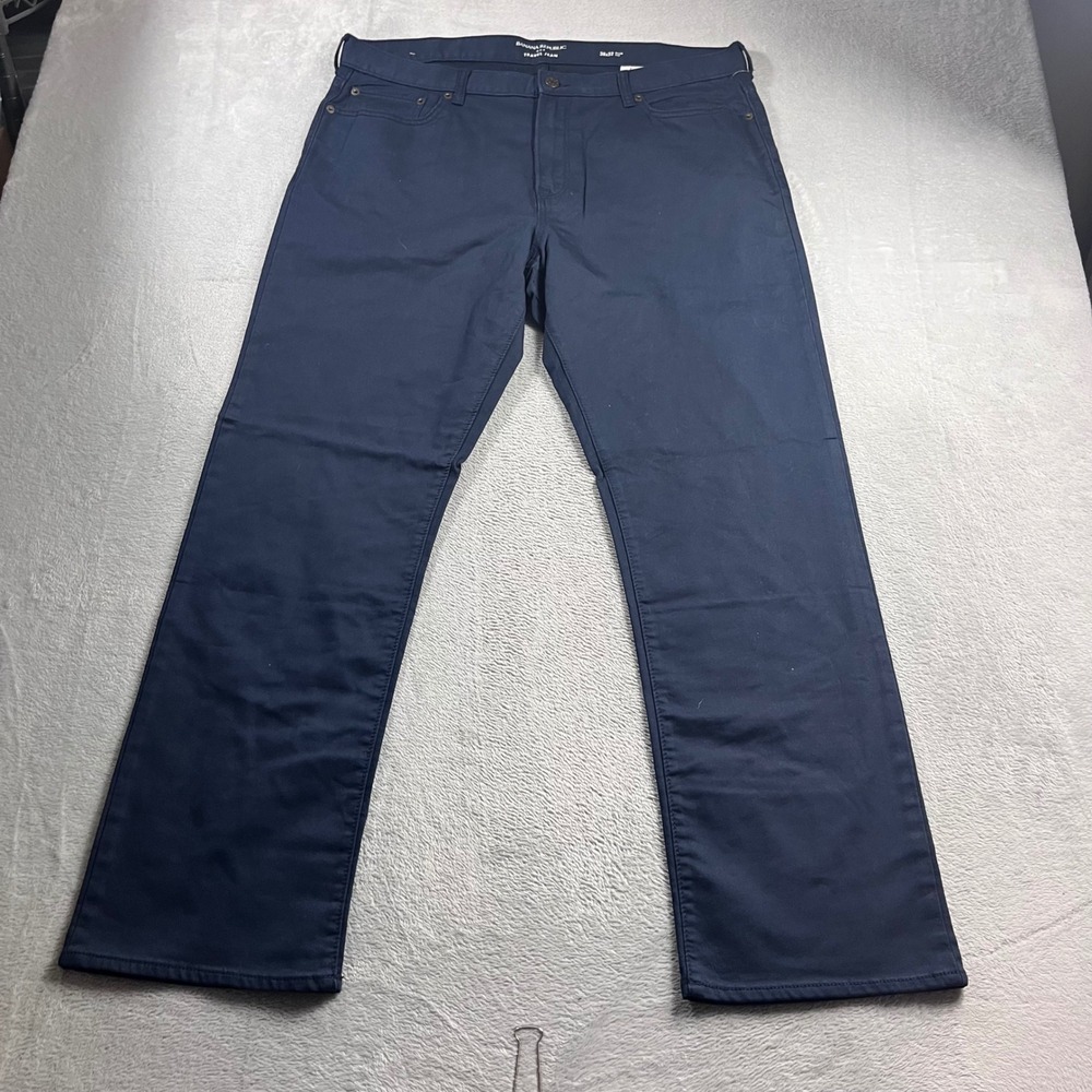 Banana Republic Travel Jean Mens 38x32 Slim Fit Navy Blue Stretch Pants